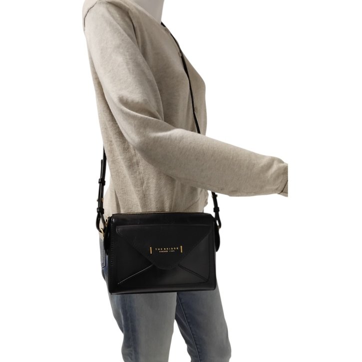 the bridge Damentasche Rindleder schwarz